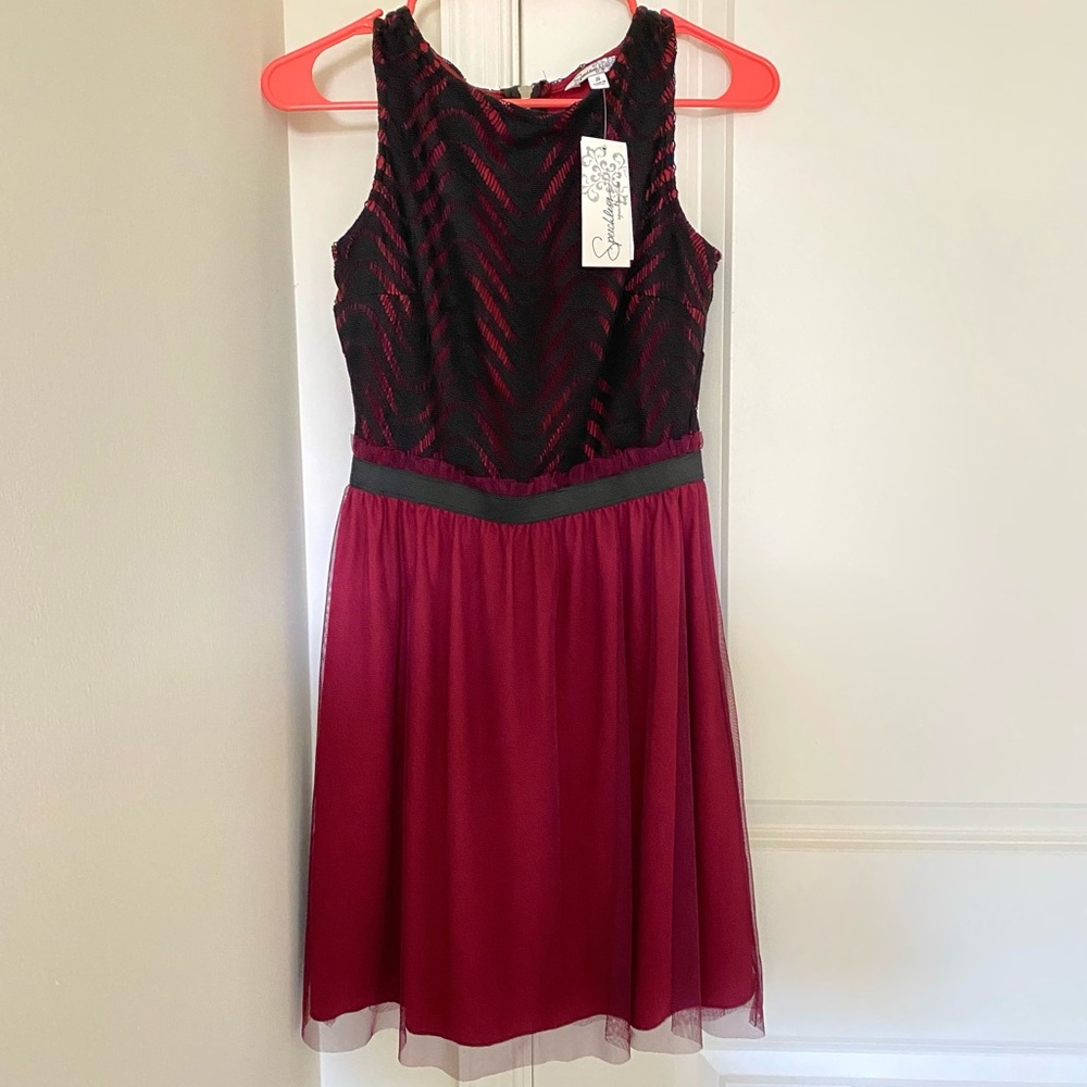 Speechless Red and Black Dress